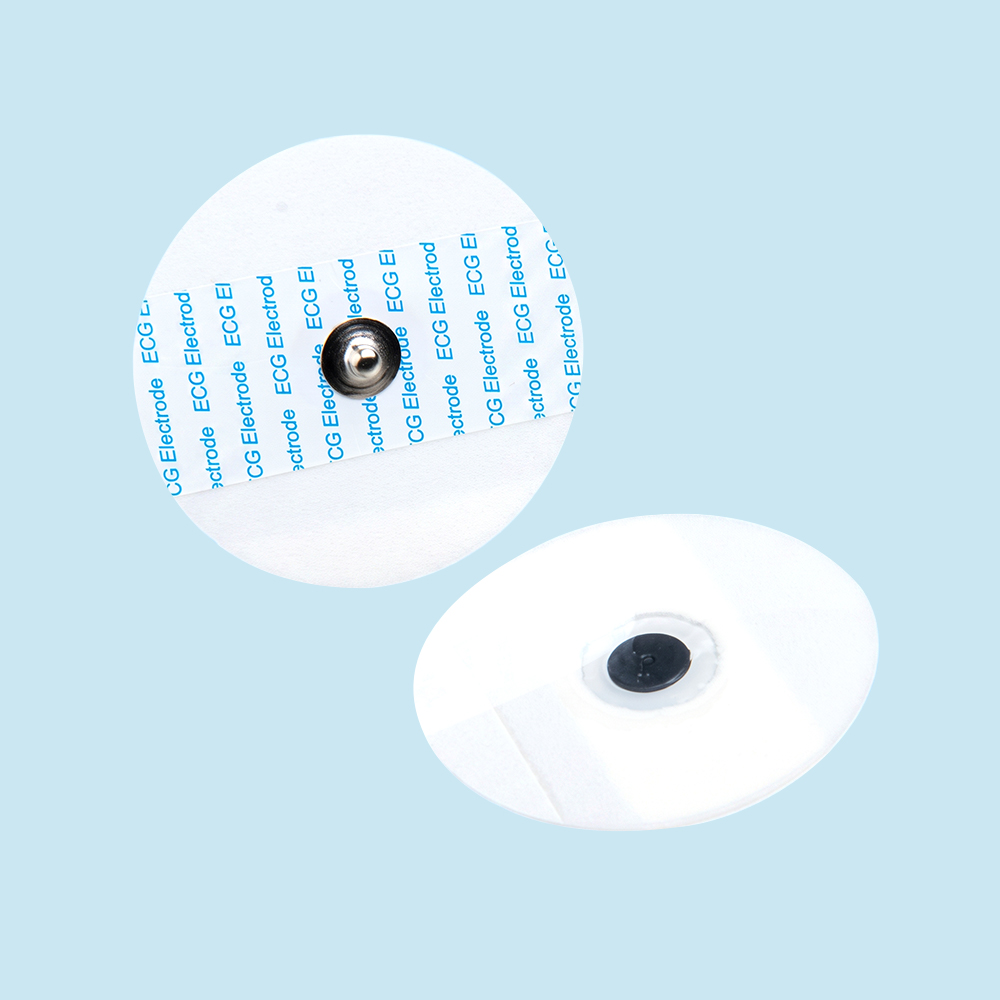 Snap Foam Babhta Indiúscartha Φ50mm Leictreoidí ECG Pads Monatóireachta EKG