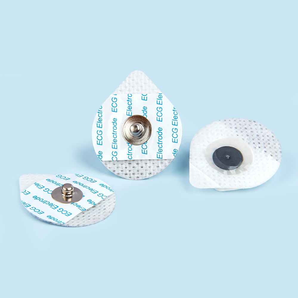 Leictreoidí ECG Neamhfhite Teardrop Indiúscartha 26*42mm
