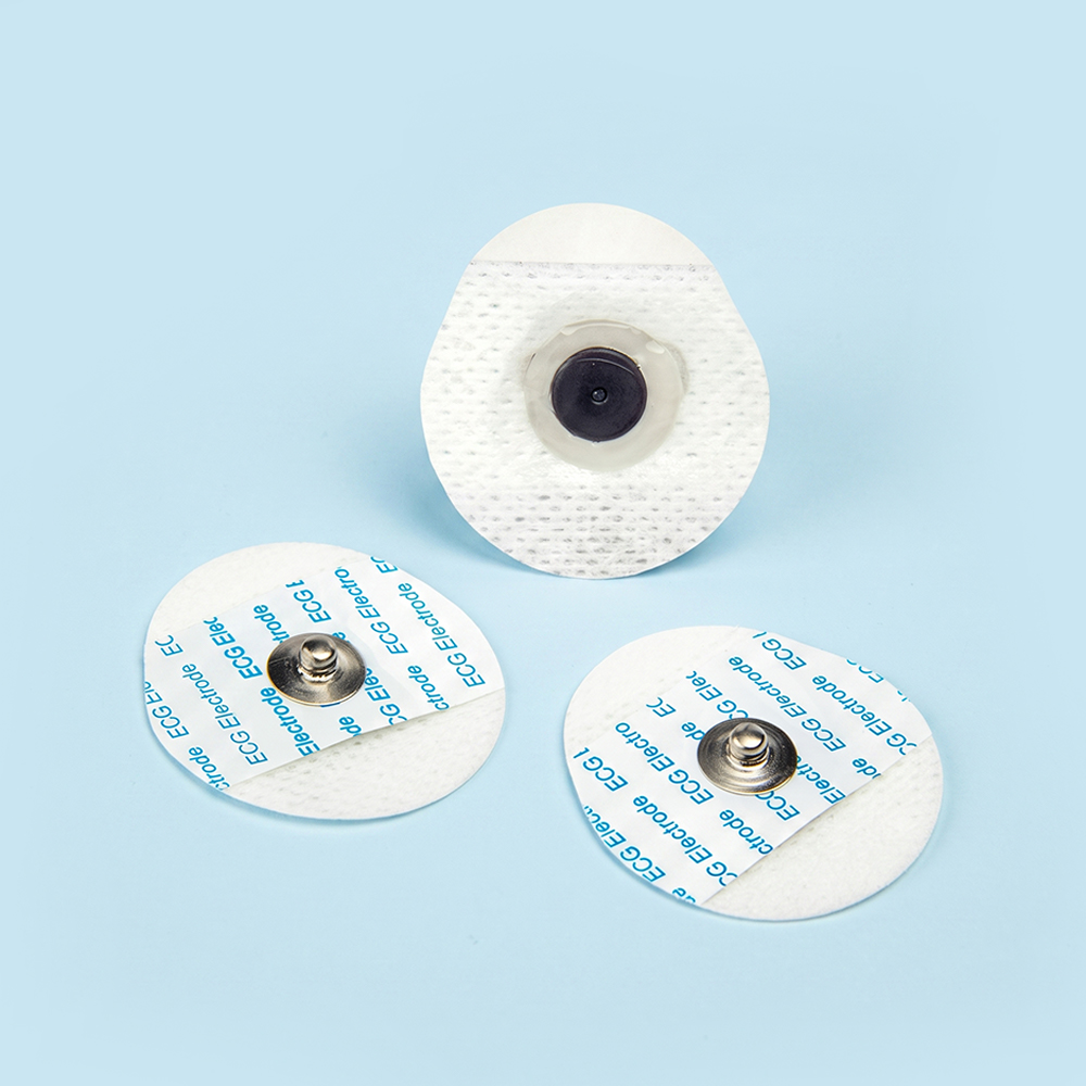 Leictreoid ECG Neamhfhite Teardrop Indiúscartha 36*40mm