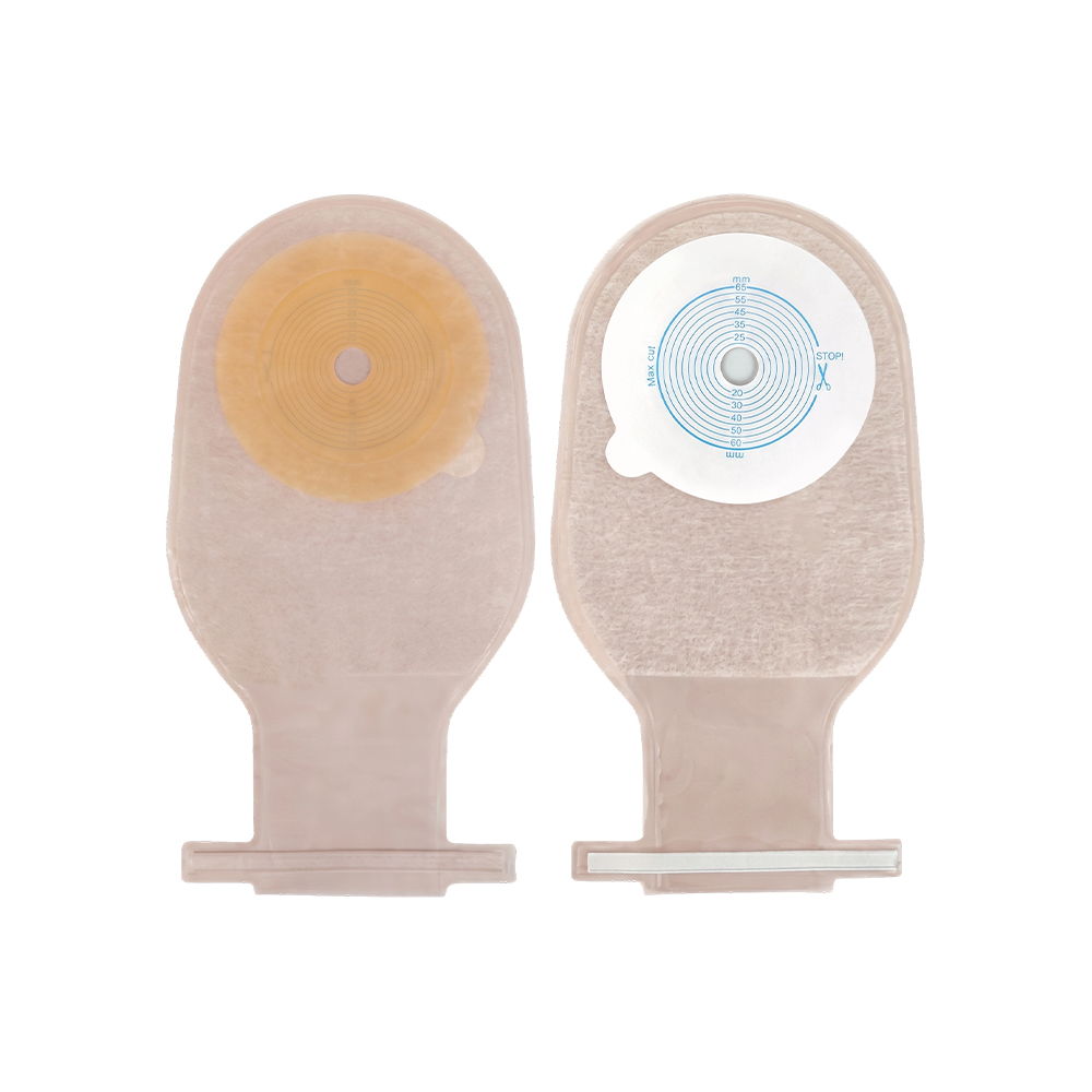 Mála Ostomy Séala Dúr-cheangail Neamhfhite Ciseal Seachtrach Aon Píosa Aontaobh