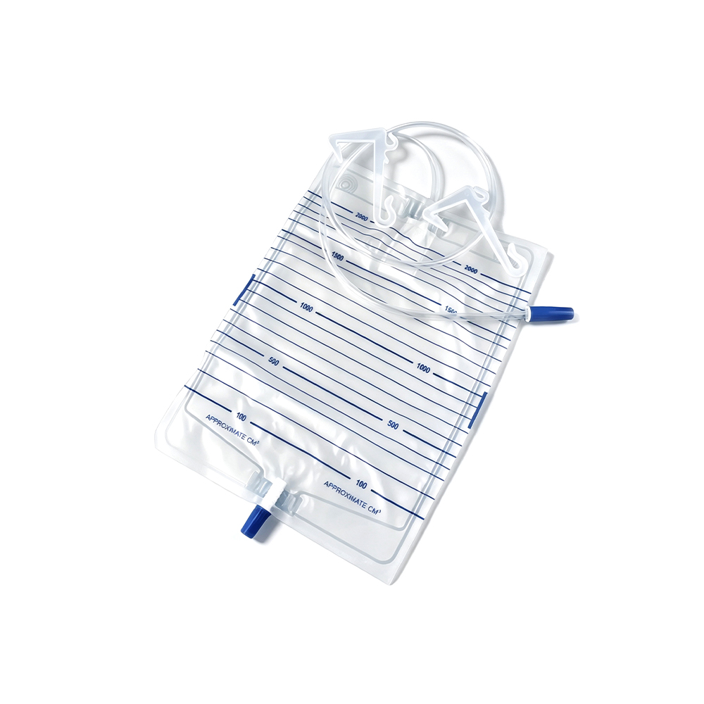 1000ml-2000ml Mála Fual PVC Grád Leighis Préimh le Crochairí Plaisteacha Treisithe