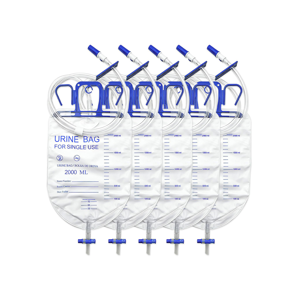 Mála Só-Rogha Frith-Aife 2000ml Mála Draenála Fuail Saor ó LaTeX le Feadánra Breise 10mm